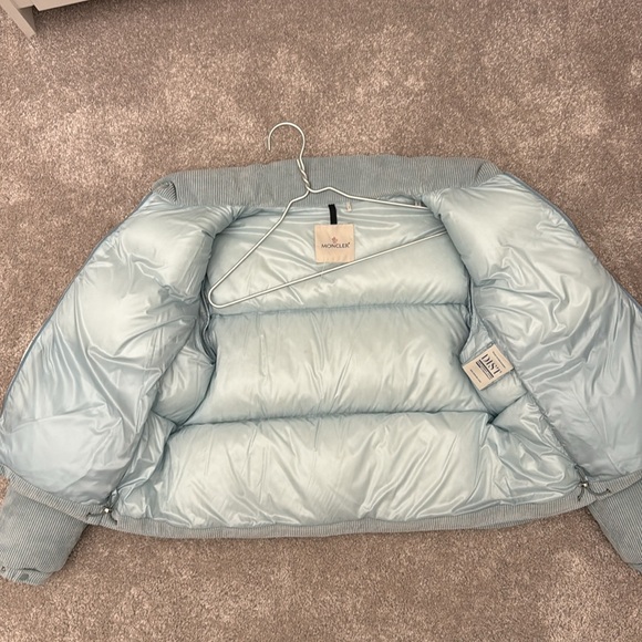 MONCLER Blue Corduroy Antre Down Padded Jacket 2 - Picture 6 of 14